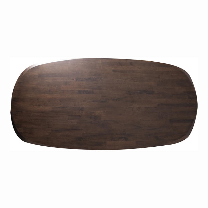 Furniture of America Pradan 7-Piece Solid Wood Dining Table Set in Rich Walnut