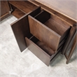 Furniture of America Pradan Solid Wood 2-Drawer Server in Rich Walnut