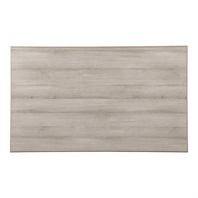 Furniture of America Vann Wood Rectangular Dining Table in Gray