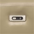 Furniture of America Alipark Faux Leather Power Loveseat with USB Ports in Beige