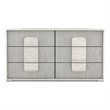 Furniture of America Sable Two Tone 6-Drawer Wood Dresser in Washed White