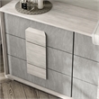 Furniture of America Sable Two Tone 6-Drawer Wood Dresser in Washed White