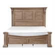 Furniture of America Ashlen Reeded Posts Wood Queen Bed in Weathered Oak