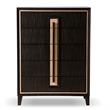 Furniture of America Wenton 5-Drawer Solid Wood Chest in Espresso