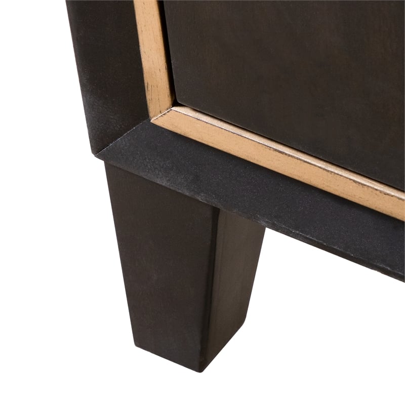 Furniture of America Wenton 5-Drawer Solid Wood Chest in Espresso