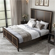 Furniture of America Wenton Panel Solid Wood Eastern King Bed in Espresso