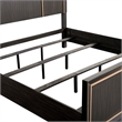 FOA Wenton 3-Piece Espresso Solid Wood Bedroom Set - King + 2 Nightstands