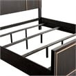 FOA Wenton 6pc Espresso Wood Bed Set - King+2 Nightstands+Chest+Dresser+Mirror