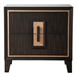 Furniture of America Wenton 2-Drawer Solid Wood Nightstand in Espresso