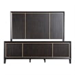 Furniture of America Wenton Panel Solid Wood Queen Bed in Espresso