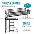 Furniture of America Saintel Iron Twin over Twin Bunk Bed in White