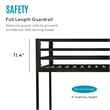 Furniture of America Saintel Iron Twin over Twin Bunk Bed in White
