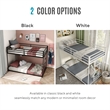 Furniture of America Saintel Iron Twin over Twin Bunk Bed in White