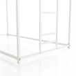 Furniture of America Saintel Iron Twin over Twin Bunk Bed in White