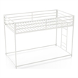 Furniture of America Saintel Iron Twin over Twin Bunk Bed in White