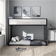 Furniture of America Druman Iron Twin over Twin Bunk Bed in Black