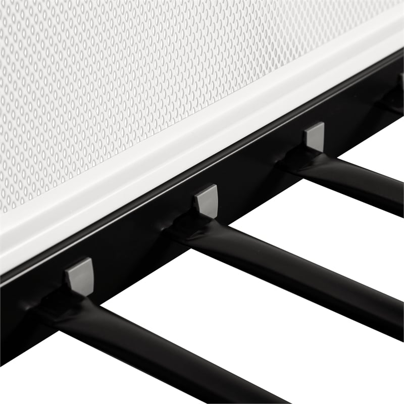 Furniture of America Druman Iron Twin over Twin Bunk Bed in Black