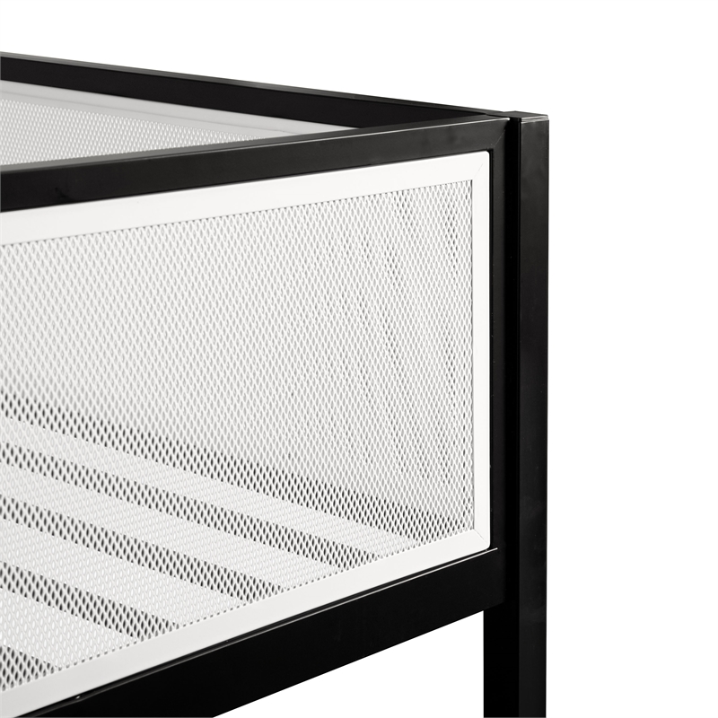 Furniture of America Druman Iron Twin over Twin Bunk Bed in Black