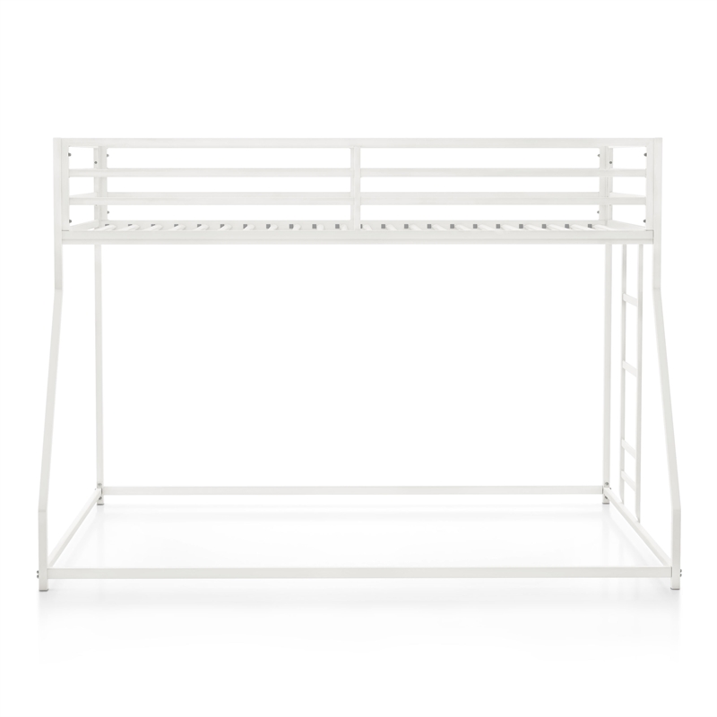 Furniture of America Saphere Iron Twin over Full Bunk Bed in White