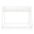 Furniture of America Saphere Iron Twin over Full Bunk Bed in White