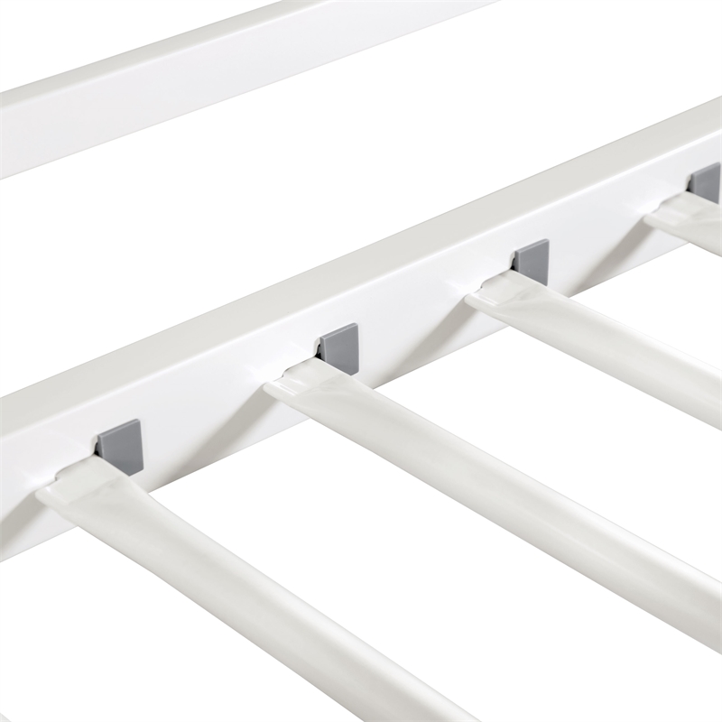 Furniture of America Saphere Iron Twin over Full Bunk Bed in White