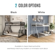 Furniture of America Saphere Iron Twin over Full Bunk Bed in White