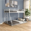 Furniture of America Saphere Iron Twin over Full Bunk Bed in White