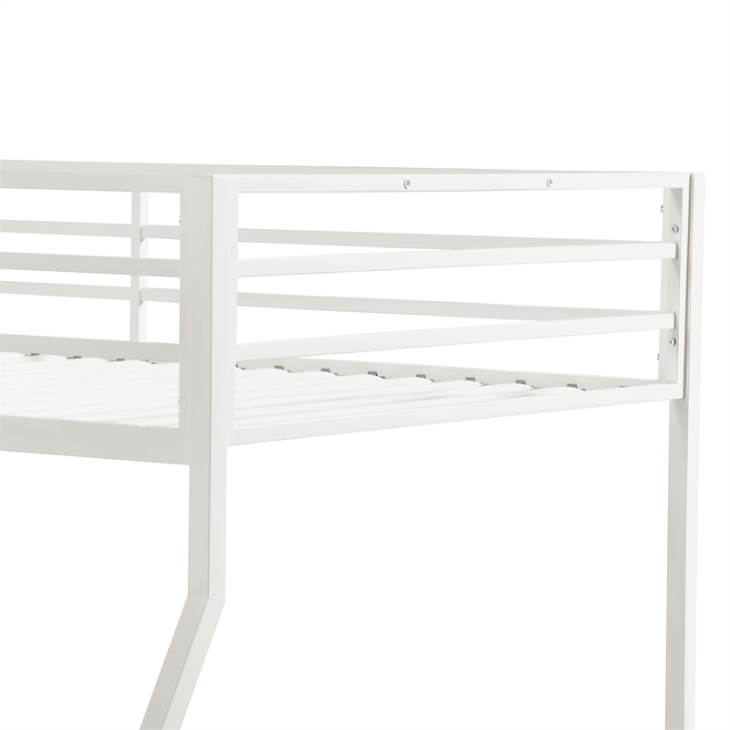 Furniture of America Saphere Iron Twin over Full Bunk Bed in White