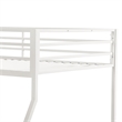 Furniture of America Saphere Iron Twin over Full Bunk Bed in White