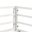 Furniture of America Saphere Iron Twin over Full Bunk Bed in White