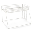 Furniture of America Saphere Iron Twin over Full Bunk Bed in White