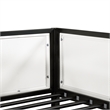 Furniture of America Eugen Iron Twin over Full Bunk Bed in Black