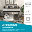 Furniture of America Eugen Iron Twin over Full Bunk Bed in Black