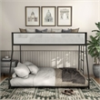 Furniture of America Eugen Iron Twin over Full Bunk Bed in Black