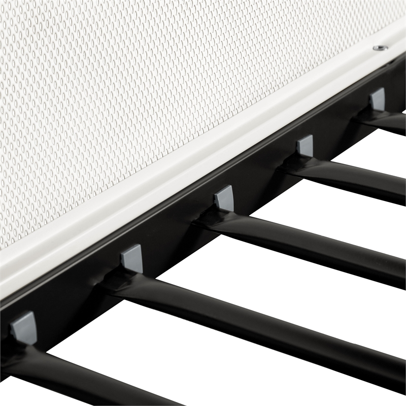 Furniture of America Eugen Iron Twin over Full Bunk Bed in Black