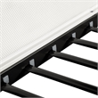 Furniture of America Eugen Iron Twin over Full Bunk Bed in Black