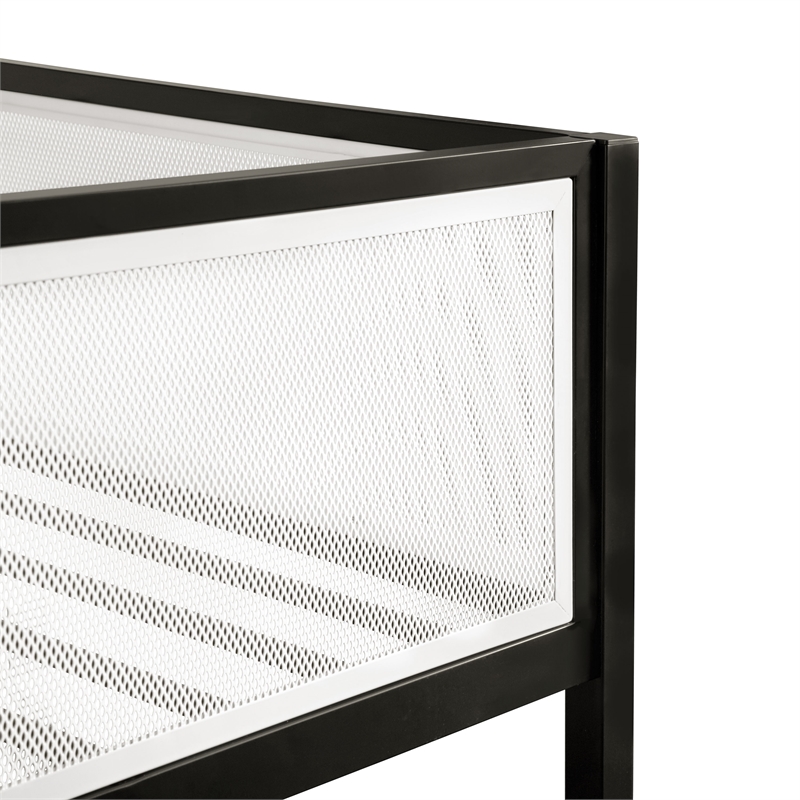 Furniture of America Eugen Iron Twin over Full Bunk Bed in Black