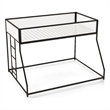 Furniture of America Eugen Iron Twin over Full Bunk Bed in Black