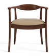 Furniture of America Ralmon Solid Wood Side Chairs in Rich Walnut (Set of 2)