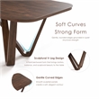 Furniture of America Ralmon Solid Wood Dining Table in Rich Walnut