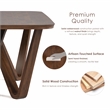 Furniture of America Ralmon Solid Wood Dining Table in Rich Walnut