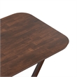 Furniture of America Ralmon Solid Wood Dining Table in Rich Walnut