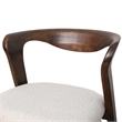 Furniture of America Pascan Solid Wood Side Chairs in Rich Walnut (Set of 2)