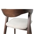 Furniture of America Pascan Solid Wood Side Chairs in Rich Walnut (Set of 2)