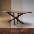 Furniture of America Pascan Solid Wood Dining Table in Rich Walnut