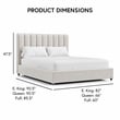 Furniture of America Garret Upholstered Boucle Fabric Queen Bed in White