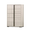 Furniture of America Turntile 5-Drawer Wood Chest in Washed White