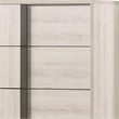 Furniture of America Turntile 5-Drawer Wood Chest in Washed White