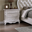 Furniture of America Elloise 3-Drawer Solid Wood Nightstand in White
