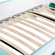Furniture of America Shelline Peace Bus Wood Twin Kid Bed with LED in Teal